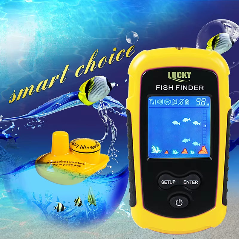 FFCW1108-1 Wireless Sonar Fishing Alert Fish Finder Underwater Echo Sounder Fishing Detector Portable Fish Finder