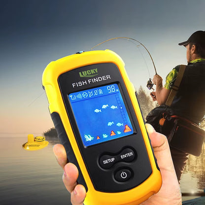 FFCW1108-1 Wireless Sonar Fishing Alert Fish Finder Underwater Echo Sounder Fishing Detector Portable Fish Finder